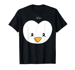 Pinguin Gesicht Halloween Kostüm Niedlicher Pinguin T-Shirt von Halloween Kostüme Für Erwachsene Und Kinder