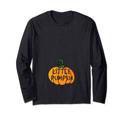 Lustiges Halloween T-Shirt Schwanger Baby Kürbis Frau Cool Langarmshirt von Halloween Kürbisse Designs