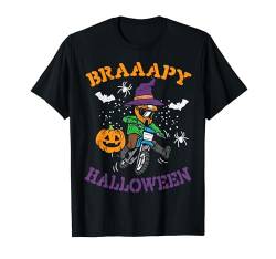 Motocross Braaapy Halloween Kostüm Dirt Bike Jungen Kinder T-Shirt von Halloween Shirts For Women Men Kids Boys Girls