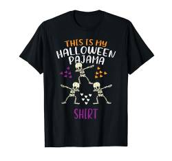 Skelett Dab Halloween Pyjama Shirt Kostüm Jungen Mädchen Kinder T-Shirt von Halloween Shirts For Women Men Kids Boys Girls