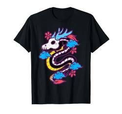 Skelett Sugar Skull Dragon Halloween Dia De Los Muertos T-Shirt von Halloween Shirts For Women Men Kids Boys Girls