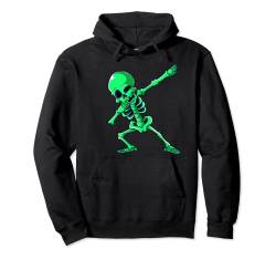 Dabbing Skelett Halloween Tanzen Skelette Jungen Mädchen Pullover Hoodie von Halloween Zeit Merch Shop