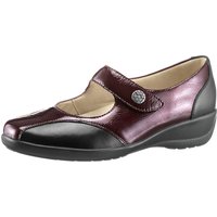 Witt Weiden Damen Ballerina schwarz-bordeaux von Hallux Soft by Goldkrone