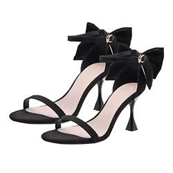 Haloppe High Heels Schuhe Mode High Heels Sommer Sandale Mode für Date 1 Paar Schwarz 36 von Haloppe