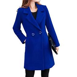 Haloppe Lady Coat Korean Women Overcoat Keep Warm Cardigan Königsblau 3XL von Haloppe