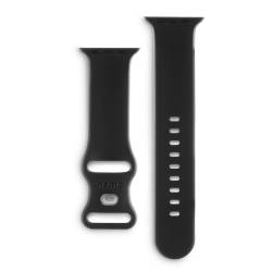 Hama Armband für Apple Watch 42/44/45/49mm (Uhr Silikon Armband, Handgelenk Wechsel) Schwarz von Hama