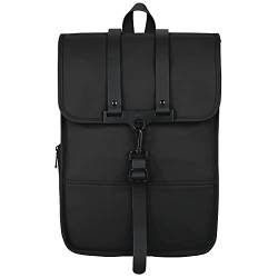Hama Laptoprucksack 15.6 Zoll, 40 cm (Laptoptasche für Damen und Herren, leichter Rucksack aus wasserabweisendem Material, Tasche mit Tabletfach, verstellbaren Schultergurten, Trolleyband) schwarz von Hama