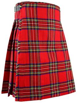 Schottischer Kilt Royal Stewart Tartan Traditionelles Highland-Partykleid Rock Hochland, W36 von Hamilton Kilts