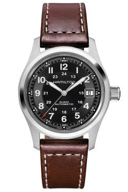 Hamilton H70455533 Automatik Armbanduhr Khaki Field Auto 38 mm Braun/Schwarz von Hamilton