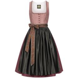 Hammerschmid Damen Trachten-Mode - Midi Dirndl Pillersse in Rosa Oktoberfest Kollektion 2023, Größe:42, Farbe:Rosa von Hammerschmid