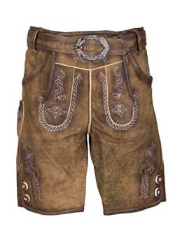 Hammerschmid Kinder Lederhose Zugspitz 191 6600 60 kurz Braun Gürtel Größe 92 von Hammerschmid