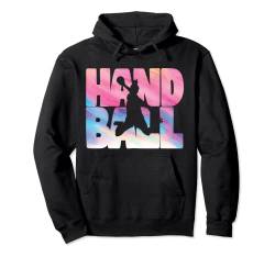 Handball Retro Handballerin für Handballspielerin Mädchen Pullover Hoodie von Handball Coole Geschenkidee Handballer Outfit Shop