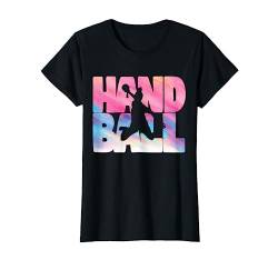 Handball Retro Handballerin für Handballspielerin Mädchen T-Shirt von Handball Coole Geschenkidee Handballer Outfit Shop