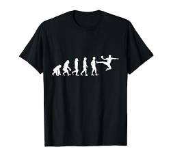 Handballer Handballspieler Evolution Handball T-Shirt von Handball T-Shirts