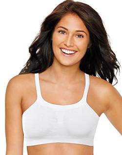 Hanes Ultimate Damen Bandini DHHU12 Multi-Way Foam Cup Wirefree BH, Weiß, X-Small von Hanes Ultimate