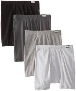 Hanes Ultimate Herren 4er-Pack FreshIQ Boxer mit ComfortFlex Bund Slip, schwarz/grau, X-Large von Hanes Ultimate