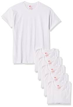 Hanes Ultimate Herren 5er Pack Tagless ComfortSoft Crewneck T-Shirt, Weiß, Groß von Hanes Ultimate