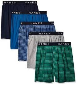 Hanes Ultimate Herren-Boxershorts mit ComfortFlex-Bund, ultimativ, gefärbt, freiliegend, 5er-Pack, 5 Stück, Medium von Hanes Ultimate