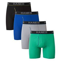 Hanes Ultimate Herren Hanes Comfort Flex Fit Ultra Lightweight Mesh Boxershorts 4er Pack Retroshorts, Sortiert, 2-4 Stück, X-Large von Hanes Ultimate