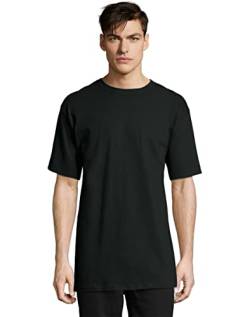 Hanes Beefy-t Herren-T-Shirt, klassisches, schweres Baumwoll-T-Shirt, 1 oder 2er-Pack, erhältlich in großen Größen, Schwarz, 2 Stück, 3X Hoch von Hanes