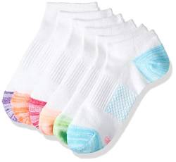 Hanes Damen, leicht, atmungsaktiv, 6 Paar Lässige Socke, Weiß/Mehrfarbig, 37-42 EU (6er Pack) von Hanes
