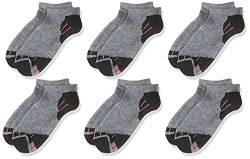 Hanes Damen 6 Paar Comfort Fit No Show Socken, GRAU, 37-42 EU von Hanes
