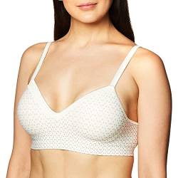 Hanes Damen Comfort Evolution Lace Wirefree Bra BH, Tic Tac Chevron-Druck, Medium von Hanes