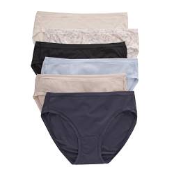 Hanes Damen Comfort Flex Fit Mikrofaser Panty (6 Stück) Unterwäsche im Bikini-Stil, Gemischt, XL (6er Pack) von Hanes