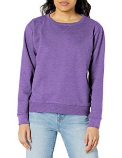 Hanes Damen EcoSmart Crewneck Sweatshirt, Violet Splendor Heather, X-Large von Hanes