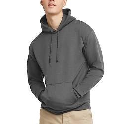 Hanes EcoSmart Hoodie Midweight Fleece Pullover Hooded Sweatshirt for Men, Rauchgrau, Medium von Hanes