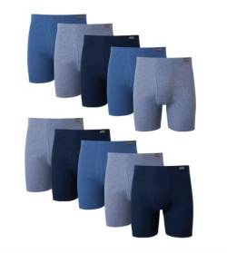 Hanes FreshIQ Herren-Boxershorts mit ComfortSoft-Bund, 10 St ck, Assorted Blues, X-Large von Hanes