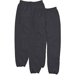 Hanes Herren 1/1 2/1 1/2 / 2/2 / EcoSmart Sweatpants ohne Taschen, Hose, Charcoal Heather, 2 Stück, Mittel von Hanes