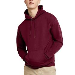 Hanes Herren EcoSmart Hoodie Midweight Fleece Pullover Hooded Sweatshirt for Men Kapuzenpullover, Kastanienbraun, Large von Hanes