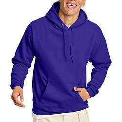 Hanes Herren EcoSmart Hoodie Midweight Fleece Pullover Hooded Sweatshirt for Men Kapuzenpullover, Violett, XXX-Large von Hanes