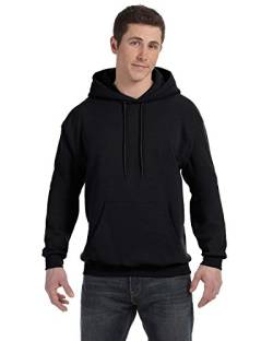 Hanes Herren EcoSmart Hoodie Midweight Fleece Pullover Hooded Sweatshirt for Men Kapuzenpullover, schwarz, 4X-Large von Hanes