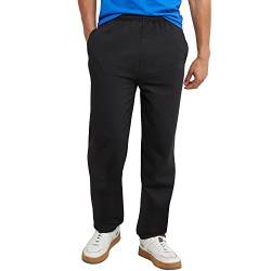 Hanes Herren EcoSmart Jogginghose Boden, mittelschweres Fleece, offener Saum, Hose, schwarz, Mittel von Hanes