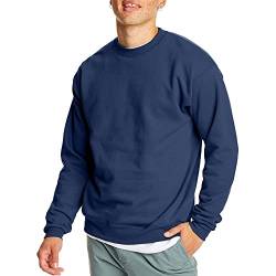 Hanes Herren EcoSmart Sweatshirt, Marineblau, Mittel von Hanes