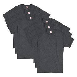 Hanes Herren Essentials Crewneck Baumwolle, 4er oder 6er Pack erhältlich T-Shirt, Charcoal Heather, XX-Large von Hanes