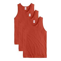 Hanes Herren Essentials Top, Midweight Cotton Tanks, Sleeveless, 3er-Pack T-Shirt, Champion Scarlet, L von Hanes