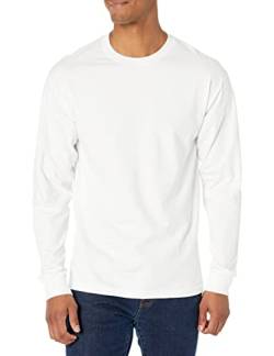 Hanes Herren Langarmshirt Beefy-T Shirt (2er Pack), Weiß, X-Groß von Hanes