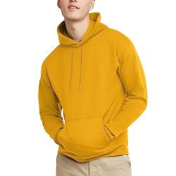 Hanes Herren Pullover EcoSmart Hooded Sweatshirt Kapuzenpullover, Gold, Medium von Hanes