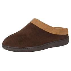 Hanes Herren Slipper Hausschuh, braun, XX-Large von Hanes