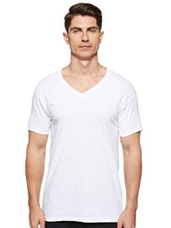 Hanes Herren-T-Shirt, V-Ausschnitt, 3er-Pack - Weiß - XX-Large von Hanes