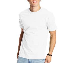 Hanes Herren T-Shirts, X-Temp Herren Performance T-Shirt Pack, Feuchtigkeitsableitende T-Shirts, Baumwollmischgewebe, 2er-Pack, Weiß 1 Stück, XL von Hanes