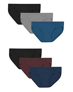 Hanes Herren Tagless Comfort Flex Fit Dyed, 6er Pack Unterwäsche im Bikini-Stil, Gemischt, XX-Large von Hanes
