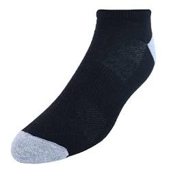 Hanes Herren X-Temp Herrensocken, leicht, niedrig geschnitten und ohne Show, 12er-Pack Lässige Socken, Schwarz, 37.5-46 EU von Hanes
