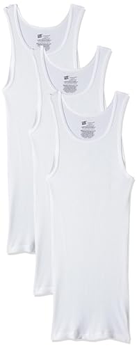 Hanes Men's 6-Pack Plus 3 Free A-Shirts, White, Large von Hanes