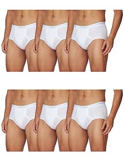 Hanes Men's Tagless Cotton Brief (Pack of 6) (XX-Large, White) von Hanes