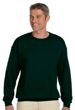 Hanes Ultimate Heavyweight Herren Fleece-Sweatshirt - Grün - X-Groß von Hanes