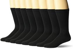 Hanes Ultimate Men's 10-Pack FreshIQ Big & Tall Crew Socks, black, 12-14 von Hanes